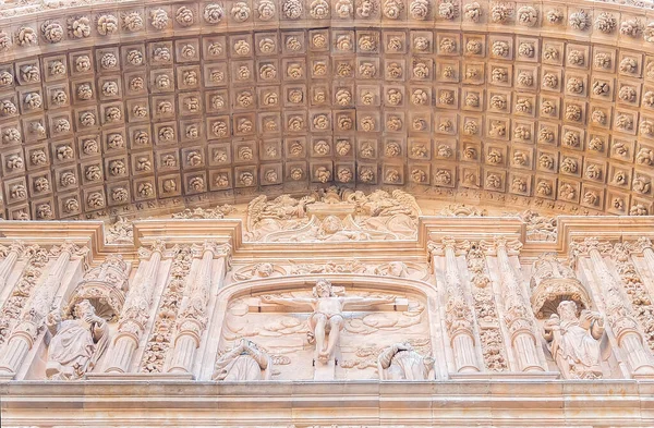 Exterieur Uitzicht Gevel Van Het Klooster Van San Esteban Salamanca — Stockfoto