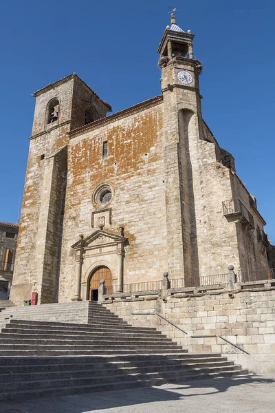 Trujillo Hauptplatz Kirche Von San Martin Tours Trujillo Caceres Spanien — Stockfoto