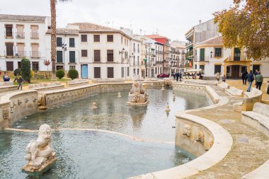 Priego de Cordoba, İspanya 'nın beyaz Cordoba köyü..