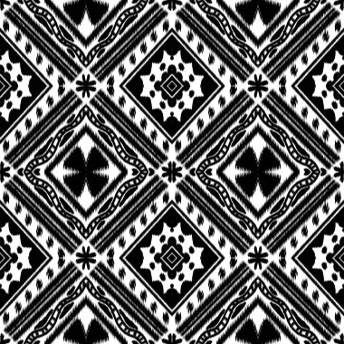 etnik model, geometrik, arka planda, siyah ve beyaz, tasarım, kabile kumaşı, Amerikan yerlisi, fayanslar ve halılar için, pürüzsüz, karmaşık süs deseni, tekstil, kültür tarzı, klasik