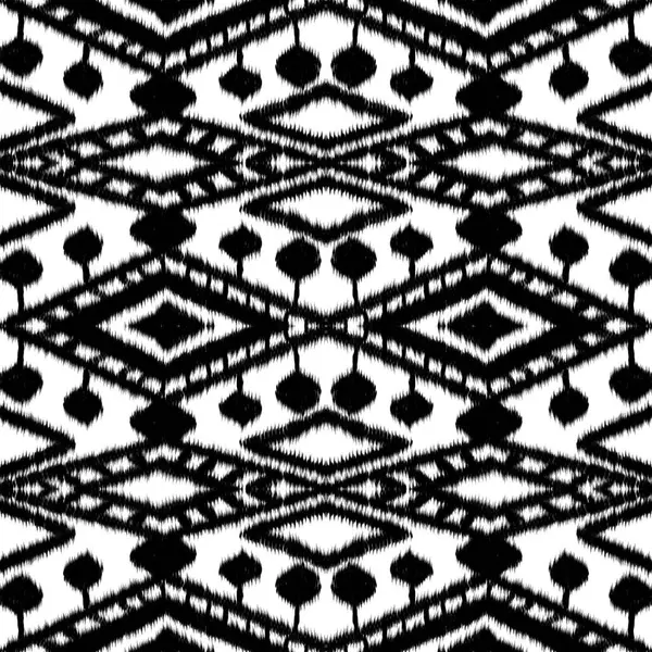 stock image ethnic pattern, geometric, on background, black and white, design, tribal fabric, native american, for tiles and rugs, seamless, intricate ornamental pattern, textile, in cultural style, vintage