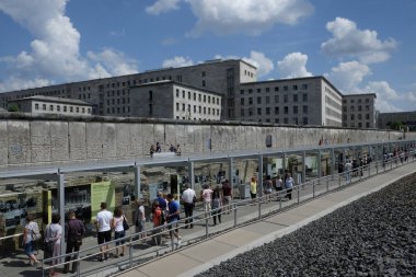 Topography of Terror is an outdoor and indoor history museum in the former headquarters of the Gestapo and the SS during the Nazi Era in Germany. clipart