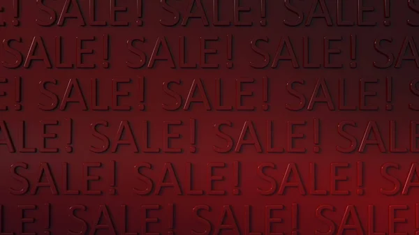 Donkerrode Achtergrond Met Het Woord Sale Reliëf — Stockfoto