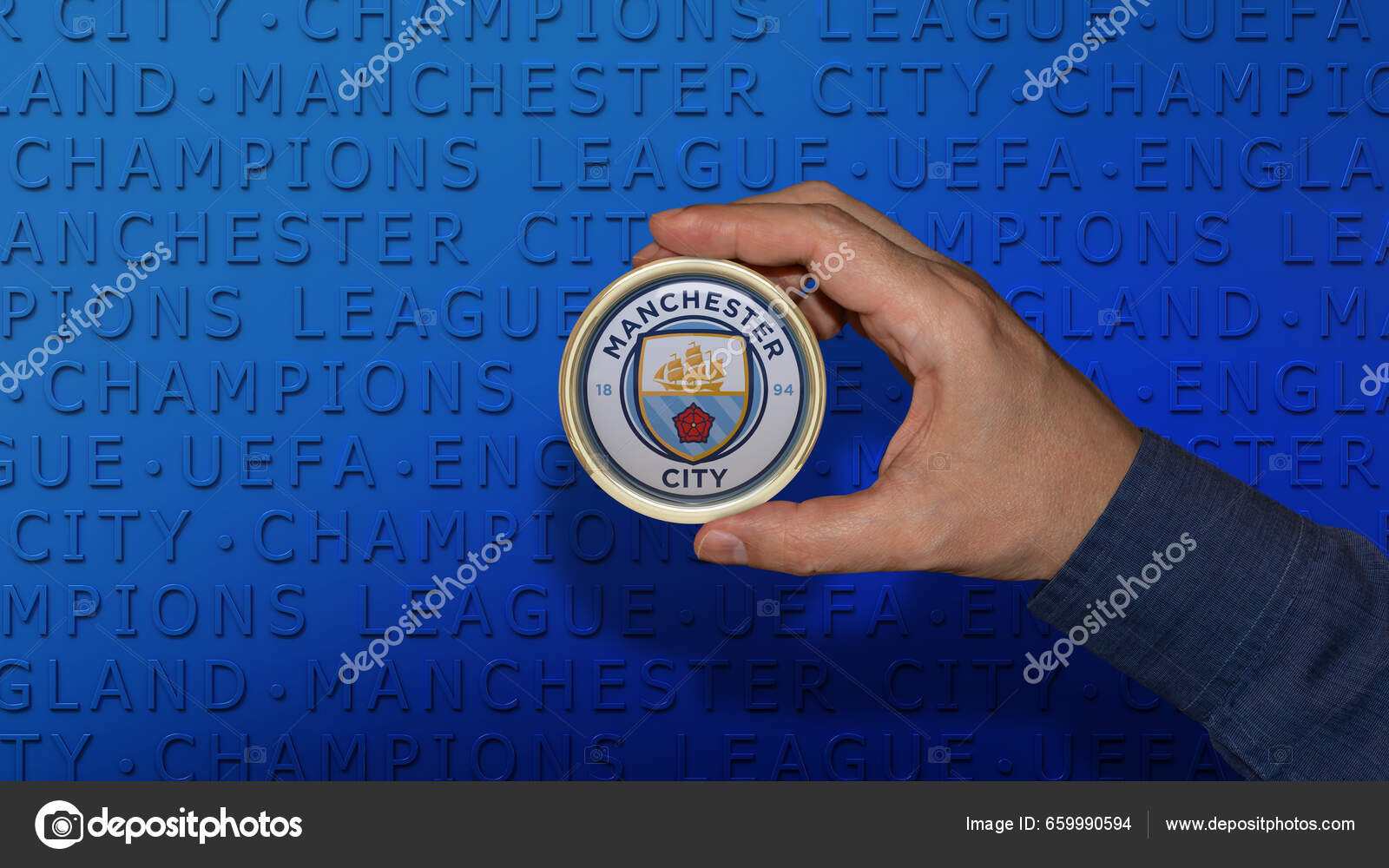 Download wallpapers Manchester City, Football Club, New emblem