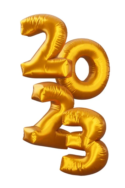 Oro 2023 Feliz Año Nuevo Dos Mil Veintitrés Representación — Foto de Stock