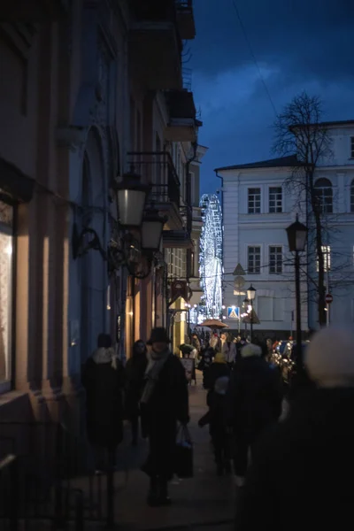Evening streets of Kyiv during the war and electricity savings