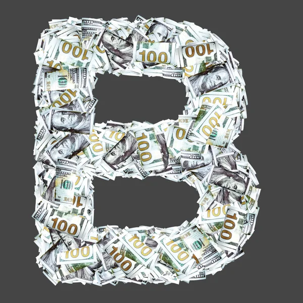 Latin Letters Dollar Paper Money Banknotes — Stock Photo, Image