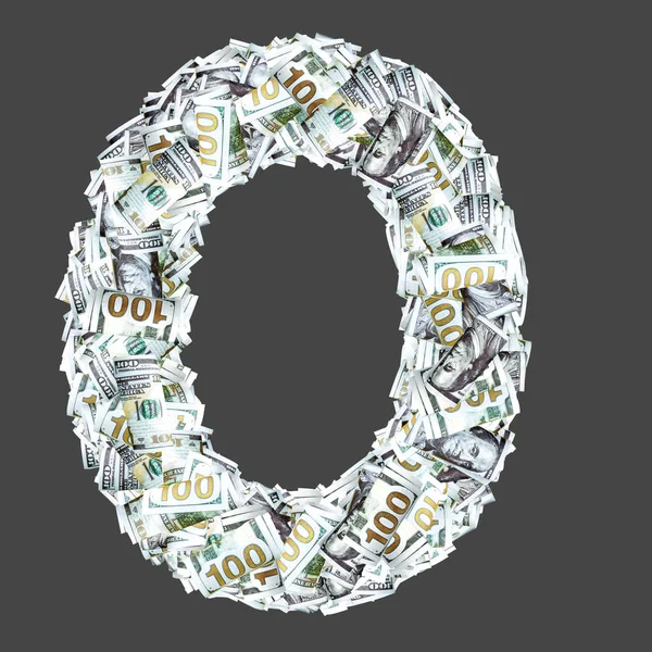 Numbers Signs Dollar Paper Money Banknotes — Stock Photo, Image