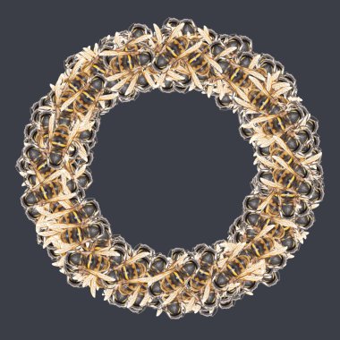 Bal arılı Latin yazı tipleri. Arkaplanı ayır