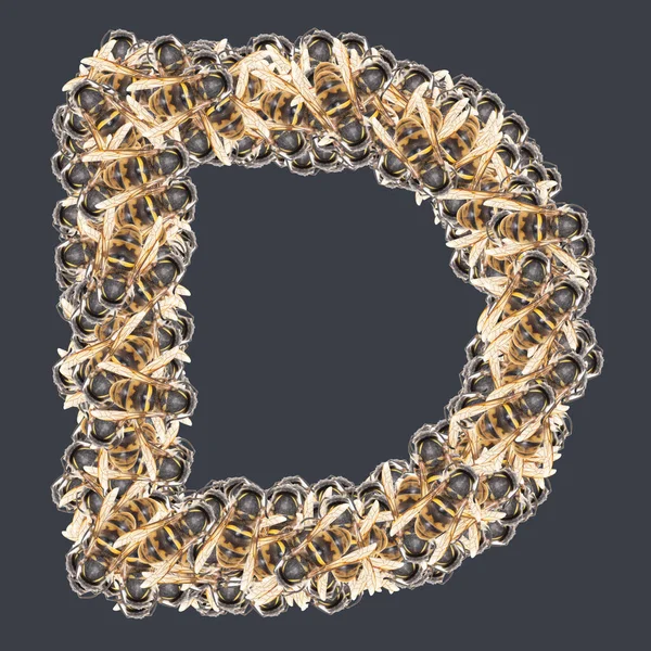 Bal arılı Latin yazı tipleri. Arkaplanı ayır