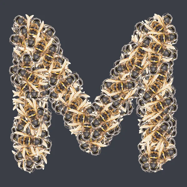 Bal arılı Latin yazı tipleri. Arkaplanı ayır