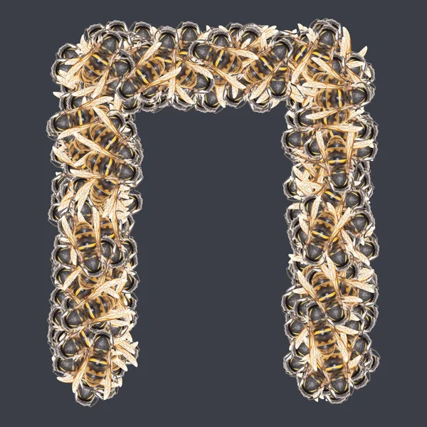 Ballı Kiril yazı tipleri. İzole edilmiş arkaplan.