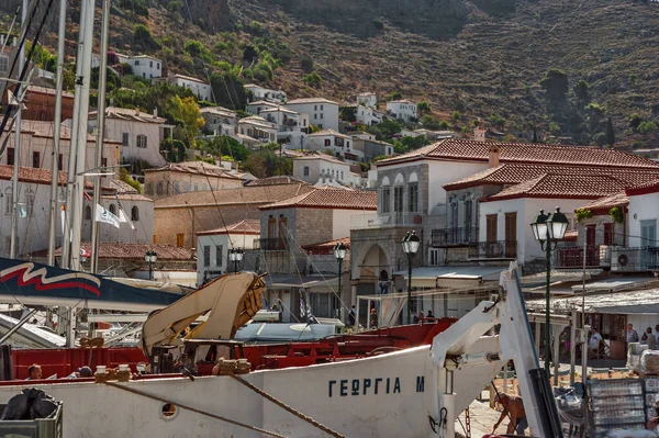 Wyspa Hydra Nazywana Przez Turystów Małą Santorini — Zdjęcie stockowe