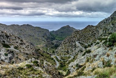 Sa calobra, Mallorca 'nın en güzel manzaralı yoludur. 