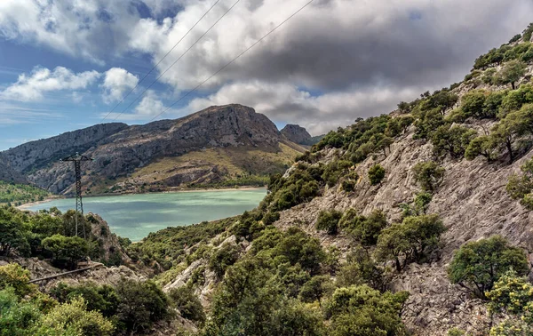 stock image natural drinking water reservoir in tramuntana mountains majorca spain 