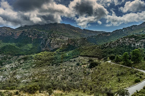 Het Laatste Stuk Van Slang Snelweg Calabria Bergen Spanje — Stockfoto
