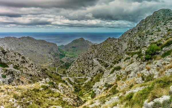 stock image sa calobra is the most beautiful scenic road in mallorca