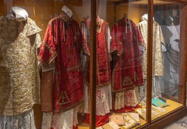 Alcudia, Mayorka 'daki Aziz James Kilisesi' nin dekorasyonu ve iç mimarisi.