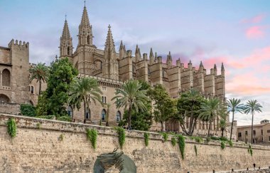 Palma, Mayorka 'daki La Seu Katedrali manzarası