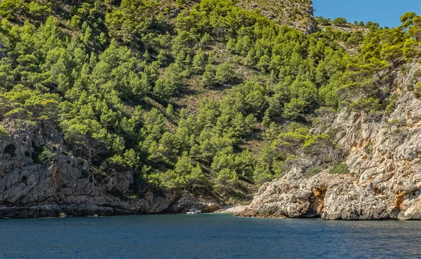 Mallorca Daki Deniz Feneri Patikası Boyunca Yol Gösterici — Stok fotoğraf