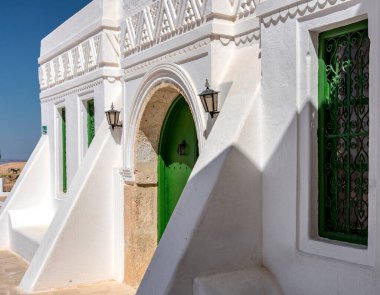 Etnografik müzenin etkileyici mimarisi djerba, tunisia adasında
