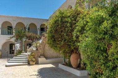 Tunus 'taki djerba adasındaki binaların Arapça mimarisi