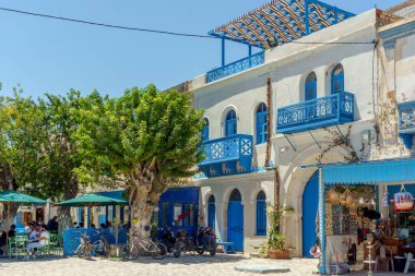 Tunus 'taki djerba adasındaki binaların Arapça mimarisi