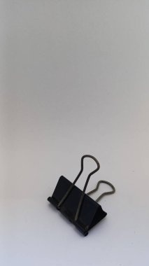 Isolated objects: Paper Binder Clips on a white background