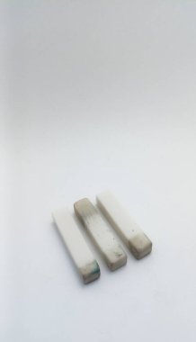 Isolated objects: Pencil eraser on white background