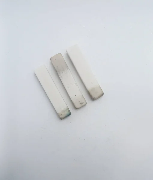 Isolated objects: Pencil eraser on white background