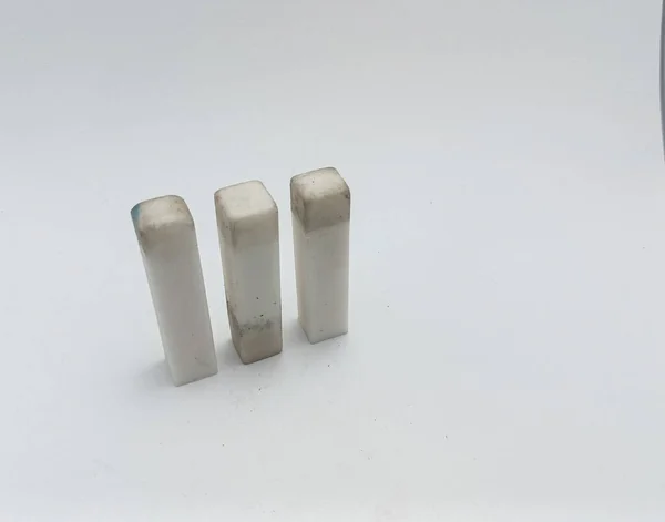 Isolated objects: Pencil eraser on white background