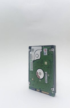 Jakarta, Indonesia - December 7, 2022: Isolated objects: 200 GB Seagate brand hard disk computer or laptop Product of china, on white background, Jakarta, Indonesia