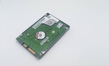 Jakarta, Indonesia - December 7, 2022: Isolated objects: 200 GB Seagate brand hard disk computer or laptop Product of china, on white background, Jakarta, Indonesia