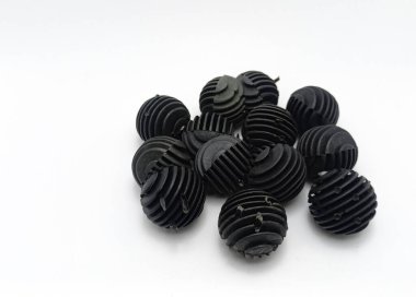 Isolated object: Bio Ball Golf Media Filter Aquarium Aquascape or Talang Top Filter Aquarium Filter, on a white background