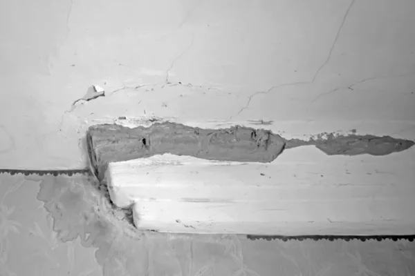 Шептун Посыпанный Грубостью Штукатурка Посыпанная Стены — стоковое фото