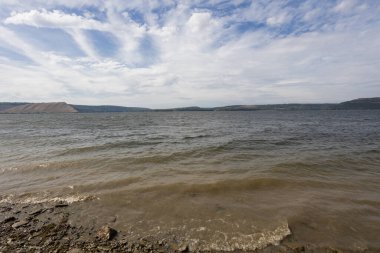 Bakota, rezervuar, Khmelnytskyi bölgesi, Ukrayna, sonbahar