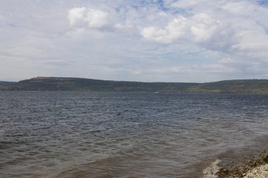 Bakota, rezervuar, Khmelnytskyi bölgesi, Ukrayna, sonbahar