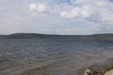 Bakota, rezervuar, Khmelnytskyi bölgesi, Ukrayna, sonbahar