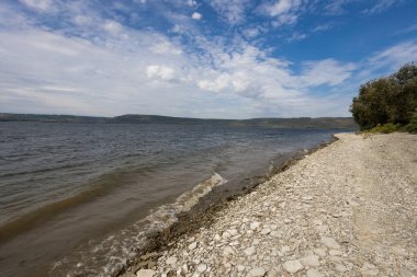 Bakota, rezervuar, Khmelnytskyi bölgesi, Ukrayna, sonbahar