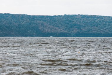 Bakota, rezervuar, Khmelnytskyi bölgesi, Ukrayna, sonbahar