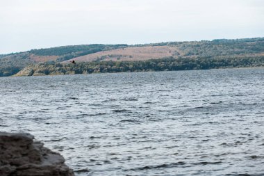 Bakota, rezervuar, Khmelnytskyi bölgesi, Ukrayna, sonbahar