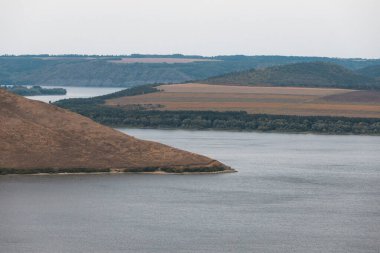 Bakota, rezervuar, Khmelnytskyi bölgesi, Ukrayna, sonbahar