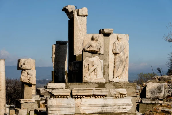 Efes Türkiye Antik Kentin Zengin Tarihi Kültürüne Bir Göz Atan — Stok fotoğraf