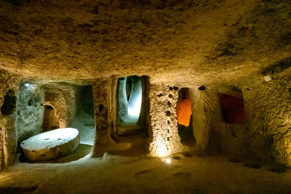 Подземный Город Каймахи Замечательный Подземный Комплекс Расположенный Районе Каппадокии Турции — стоковое фото