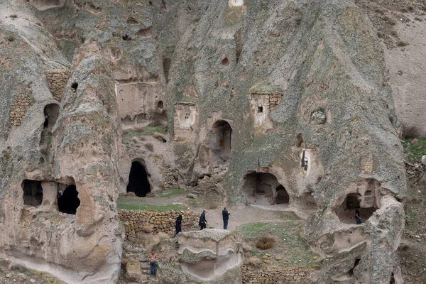 Capadocia Famosa Por Sus Casas Cueva Montaña Únicas Que Fueron — Foto de Stock
