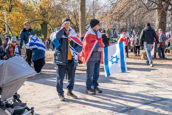 Mitin Solidaridad Uja United Jewish Appeal Por Los Rehenes Toronto — Foto de Stock