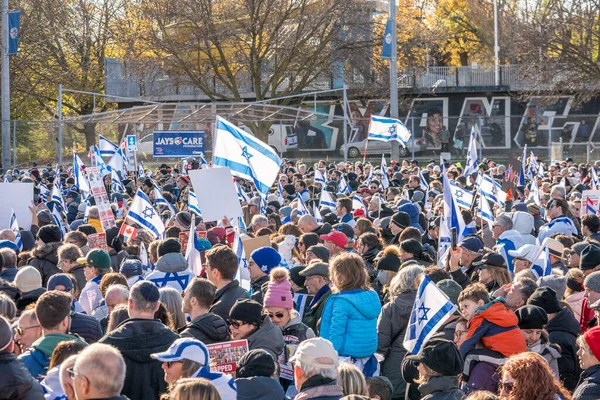 Rassemblement Solidarité Uja United Jewish Appeal Pour Les Otages Toronto — Photo
