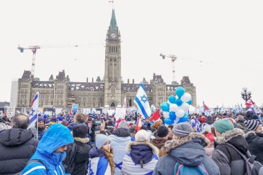 4 December 2023 - Ottawa, Canada: The Solidarity Rally For The Hostages, in support of Israel in war conflict with Hamas in Gaza