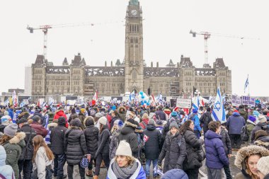4 December 2023 - Ottawa, Canada: The Solidarity Rally For The Hostages, in support of Israel in war conflict with Hamas in Gaza