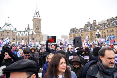 4 December 2023 - Ottawa, Canada: The Solidarity Rally For The Hostages, in support of Israel in war conflict with Hamas in Gaza